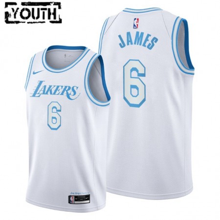Maillot Basket Los Angeles Lakers LeBron James 6 Nike 2021-22 City Edition Swingman - Enfant